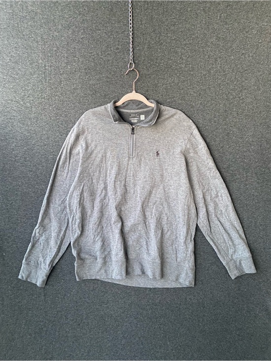 Polo Ralph Lauren Other - 🔥 POLO RALPH LAUREN Grey Quarter Zip Pullover Sweater Mens XL Classic